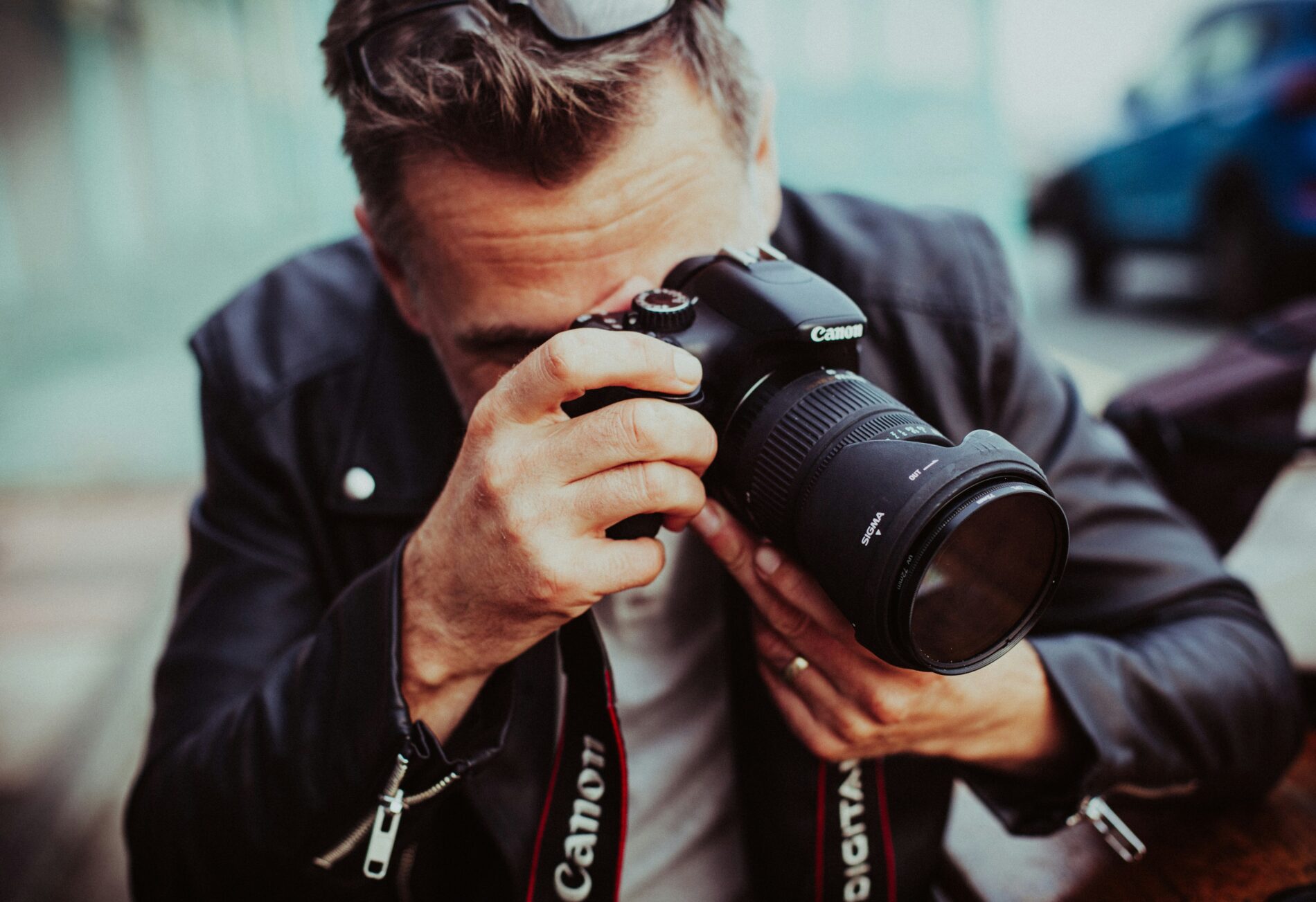 Nutzen Sie die Gelegenheit beim Shooting des Business-Fotos im Mittelpunkt zu stehen
